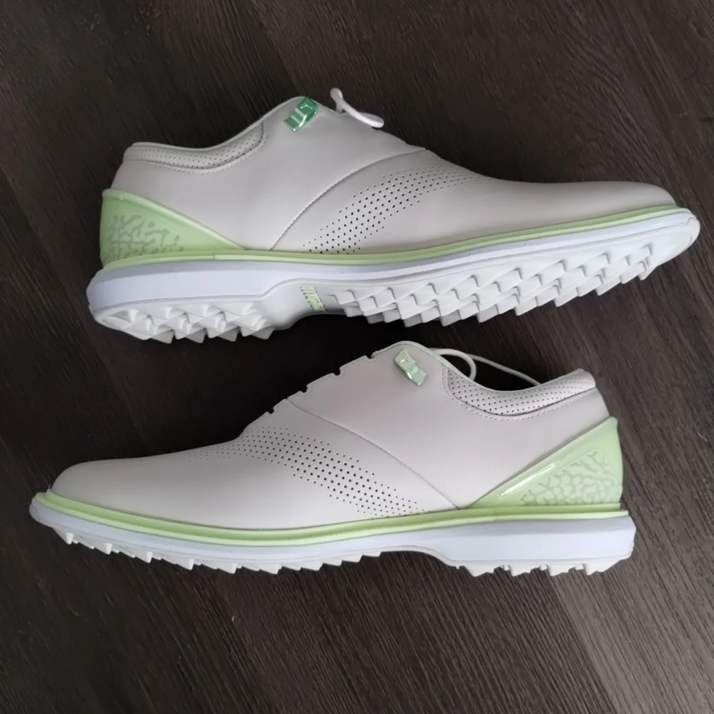 9.5 Or 10.5 Nike Jordan ADG 4 Golf Shoes Cleats Phantom Barely Volt DM0103-003 - Picture 7 of 11